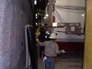 Installing Veto panels at WIPP