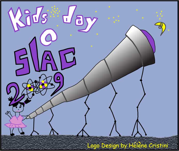 Kids Day @ SLAC 2009 T-shirt Logo
